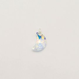 DIJE.LUNA CRISTAL 20x10MM /PLATA